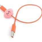 Spelt Pink Cloud Kaplama Figür Şarj Kablosu Ucu Koruyucu