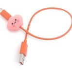 Spelt Pink Cloud Kaplama Figür Şarj Kablosu Ucu Koruyucu