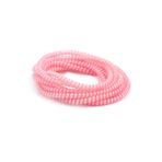 Spelt Şarj Aleti Kablosu Kablo Kordon Koruyucu Spiral Sarma Kılıf Koruma Afterglow Pembe 140cm