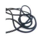 Spelt Şarj Aleti Kablosu Kablo Kordon Koruyucu Spiral Sarma Kılıf Koruma Black Pearl