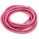Spelt Şarj Aleti Kablosu Kablo Kordon Koruyucu Spiral Sarma Kılıf Koruma Fandango Pembe Shine