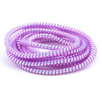 Spelt Şarj Aleti Kablosu Kablo Kordon Koruyucu Spiral Sarma Kılıf Koruma Laser Lilac Shine - Eflatun