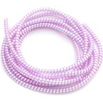 Spelt Şarj Aleti Kablosu Kablo Kordon Koruyucu Spiral Sarma Kılıf Koruma Laser Pink Shine 160cm - Pembe
