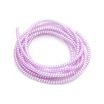 Spelt Şarj Aleti Kablosu Kablo Kordon Koruyucu Spiral Sarma Kılıf Koruma Laser Pink Shine 160cm