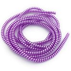 Spelt Şarj Aleti Kablosu Kablo Kordon Koruyucu Spiral Sarma Kılıf Koruma (Magenta)