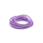 Spelt Şarj Aleti Kablosu Kablo Kordon Koruyucu Spiral Sarma Kılıf Koruma Mor Purple Shine
