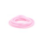Spelt Şarj Aleti Kablosu Kablo Kordon Koruyucu Spiral Sarma Kılıf Koruma (Pembe)