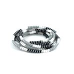 Spelt Şarj Aleti Kablosu Kablo Kordon Koruyucu Spiral Sarma Kılıf Koruma Urban Marble 140cm