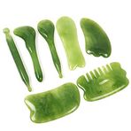 SPENCER SPENCER HAPPUCATION Gua Sha Yüz Aleti - 7 ADET Gua Sha Kazıma Masaj Aracı Yüz Vücut Guasha Tahtası Rahatlatıcı Yaşlanma Karşıtı Kırışıklık Önleyici Kazıma Tahtası SPA Akupunktur Terapisi Tetikleyici Nokta Tedavisi için Gua Sha Araçları