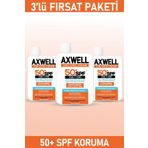 Spf 50+ 3lü Fırsat Seti Leke Karşıtı Nemlendirici Yüksek Koruma Güneş Kremi 100 Ml