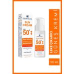 Spf 50 Yüz Ve Vücut Koruma Leke Karşıtı Güneş Kremi 100 ml - Suya Dayanıklı Karma Ciltler