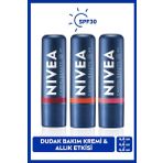 SPF30 Nemlendirici Dudak Bakım Kremi 4.8gr, Mercan, Rose, Kırmızı Renkli, Dudak Yanak, Allık Etkisi