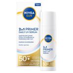 SPF50 Nemlendirici Primer Serum 30ml, Makyaj Bazı, Hyaluron, Antioksidan, Yüksek Koruyucu