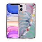 Spia Apple iPhone 11 Kılıf Pembe-Yeşil Dophi Kapak Dayanıklı Darbe Karşıtı Koruyucu Tasarım (Apple iPhone 11, Pembe-Yeşil)