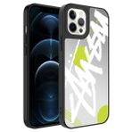 Spia Apple iPhone 11 Pro Max Kılıf Yazı Echo Kapak Dayanıklı Darbe Karşıtı Koruyucu Tasarım (Apple iPhone 11 Pro Max, Yazı)