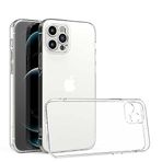 Spia Apple iPhone 12 Pro Max ile Uyumlu Kılıf Kamera Korumalı Şeffaf Yui Silikon Kapak (Apple iPhone 12 Pro Max ile Uyumlu, Kamera Korumalı Şeffaf)