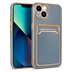 Spia Apple iPhone 13 Kılıf Mavi Kartlı Beth Kartlık Kapak Orijinal Esnek Dayanıklı Darbe Karşıtı Koruyucu Yeni Nesil Tasarım (Apple iPhone 13, Mavi Kartlı)