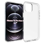 Spia Apple iPhone 13 Pro Max ile Uyumlu Kılıf Şeffaf Yui Silikon Kapak (Apple iPhone 13 Pro Max ile Uyumlu, Şeffaf)