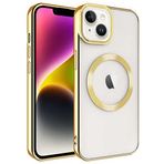 Spia Apple iPhone 14 Kılıf Gold Sedum Silikon Kapak Dayanıklı Darbe Karşıtı Koruyucu Tasarım (Apple iPhone 14, Gold)