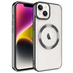 Spia Apple iPhone 14 Plus Kılıf Siyah Sedum Silikon Kapak Dayanıklı Darbe Karşıtı Koruyucu Tasarım (Apple iPhone 14 Plus, Siyah)