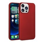 Spia Apple iPhone 14 Pro ile Uyumlu Kılıf Kırmızı Yui Silikon Kapak (Apple iPhone 14 Pro ile Uyumlu, Kırmızı)