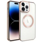 Spia Apple iPhone 14 Pro Kılıf Rose Gold Sedum Silikon Kapak Dayanıklı Darbe Karşıtı Koruyucu Tasarım (Apple iPhone 14 Pro, Rose Gold)