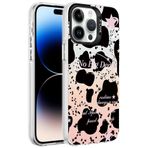 Spia Apple iPhone 14 Pro Max Kılıf Siyah-Beyaz Mintaka Kapak Dayanıklı Darbe Karşıtı Koruyucu Tasarım (Apple iPhone 14 Pro Max, Siyah-Beyaz)