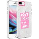 Spia Apple iPhone 8 Plus Kılıf Pembe Mintaka Kapak Dayanıklı Darbe Karşıtı Koruyucu Tasarım (Apple iPhone 8 Plus, Pembe)