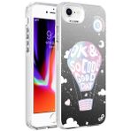Spia Apple iPhone SE 2020 Kılıf Balon Sargas Sert Kapak Dayanıklı Darbe Karşıtı Koruyucu Tasarım (Apple iPhone SE 2020, Balon)