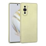 Spia Huawei Nova 10 Pro Kılıf Gold Premier Silikon Orijinal Esnek İnce Geliştirilmiş Dayanıklı Darbe Karşıtı Yeni Nesil Tasarım (Huawei Nova 10 Pro, Gold)