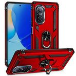 Spia Huawei Nova 9 SE Kılıf Kırmızı Panther Yüzüklü Silikon Orijinal Esnek İnce Geliştirilmiş Dayanıklı Darbe Karşıtı Yeni Nesil Tasarım (Huawei Nova 9 SE, Kırmızı)