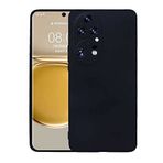 Spia Huawei P50 Pro ile Uyumlu Kılıf Siyah Yui Silikon Kapak (Huawei P50 Pro ile Uyumlu, Siyah)