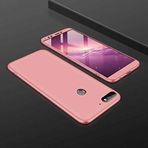 Spia Huawei Y7 2018 Kılıf Rose Gold Carax Sert Kapak Orijinal Esnek İnce Geliştirilmiş Dayanıklı Darbe Karşıtı Koruyucu Yeni Nesil Tasarım (Huawei Y7 2018, Rose Gold)