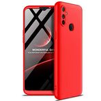 Spia Realme 5i Kılıf Kırmızı Carax Sert Kapak Orijinal Esnek İnce Geliştirilmiş Dayanıklı Darbe Karşıtı Koruyucu Yeni Nesil Tasarım (Realme 5i, Kırmızı)