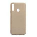 Spia Samsung Galaxy A20S Kılıf Gold Premier Silikon Orijinal Esnek İnce Geliştirilmiş Dayanıklı Darbe Karşıtı Koruyucu Yeni Nesil Tasarım (Samsung Galaxy A20S, Gold)