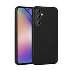 Spia Samsung Galaxy A55 ile Uyumlu Kılıf Siyah Yui Silikon Kapak (Samsung Galaxy A55 ile Uyumlu, Siyah)