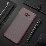 Spia Samsung Galaxy J4 Plus Kılıf Kahverengi Karbon Silikon Orijinal Esnek İnce Geliştirilmiş Dayanıklı Darbe Karşıtı Koruyucu Yeni Nesil Tasarım (Samsung Galaxy J4 Plus, Kahverengi)