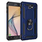 Spia Samsung Galaxy J7 Prime Kılıf Mavi Panther Yüzüklü Silikon Orijinal Esnek İnce Geliştirilmiş Dayanıklı Darbe Karşıtı Koruyucu Yeni Nesil Tasarım