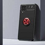Spia Samsung Galaxy M12 Kılıf Siyah-Kırmızı Draco Yüzüklü Silikon Orijinal Esnek İnce Geliştirilmiş Dayanıklı Darbe Karşıtı Koruyucu Yeni Nesil Tasarım (Samsung Galaxy M12, Siyah-Kırmızı)