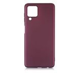 Spia Samsung Galaxy M22 ile Uyumlu Kılıf Mürdüm Yui Silikon Kapak (Samsung Galaxy M22 ile Uyumlu, Mürdüm)