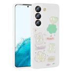 Spia Samsung Galaxy S21 FE ile Uyumlu Kılıf Beyaz Tan Silikon Kapak (Samsung Galaxy S21 FE ile Uyumlu, Beyaz)