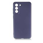 Spia Samsung Galaxy S21 FE ile Uyumlu Kılıf Lacivert Yui Silikon Kapak (Samsung Galaxy S21 FE ile Uyumlu, Lacivert)