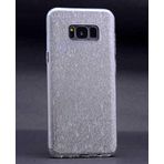 Spia Samsung Galaxy S8 Plus Kılıf Gümüş Jade Simli Silikon Kapak Orijinal Esnek İnce Geliştirilmiş Dayanıklı Darbe Karşıtı Koruyucu Yeni Nesil Tasarım (Samsung Galaxy S8 Plus, Gümüş)