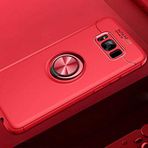 Spia Samsung Galaxy S8 Plus Kılıf Kırmızı-Kırmızı Draco Yüzüklü Silikon Orijinal Esnek İnce Geliştirilmiş Dayanıklı Darbe Karşıtı Koruyucu Yeni Nesil Tasarım (Samsung Galaxy S8 Plus, Kırmızı-Kırmızı)