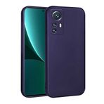 Spia Xiaomi Mi 12 Lite ile Uyumlu Kılıf Lacivert Yui Silikon Kapak (Xiaomi Mi 12 Lite ile Uyumlu, Lacivert)