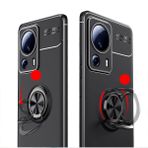 Spia Xiaomi Mi 13 Lite Kılıf Siyah-Siyah Draco Yüzüklü Silikon Orijinal Esnek İnce Geliştirilmiş Dayanıklı Darbe Karşıtı Yeni Nesil Tasarım (Xiaomi Mi 13 Lite, Siyah-Siyah)