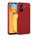 Spia Xiaomi Poco C65 ile Uyumlu Kılıf Kırmızı Yui Silikon Kapak (Xiaomi Poco C65 ile Uyumlu, Kırmızı)