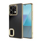 Spia Xiaomi Poco M6 Pro 4G ile Uyumlu Kılıf Gold Disk Kapak Kamera Korumalı (Xiaomi Poco M6 Pro 4G ile Uyumlu, Gold)