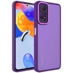 Spia Xiaomi Redmi Note 11 Pro 5G Kılıf Derin Mor Primula Kamera Korumalı Kapak Koruyucu Tasarım (Xiaomi Redmi Note 11 Pro 5G, Derin Mor)