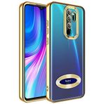 Spia Xiaomi Redmi Note 8 Pro Kılıf Gold Disk Kapak Kamera Korumalı Dayanıklı Darbe Karşıtı Koruyucu Yeni Nesil Tasarım (Xiaomi Redmi Note 8 Pro, Gold)